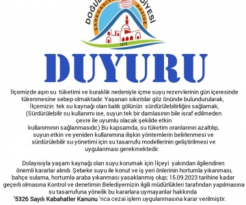 DOSKİ (SU VE KANALİZASİYON İŞLERİ MÜDÜRLÜĞÜ)